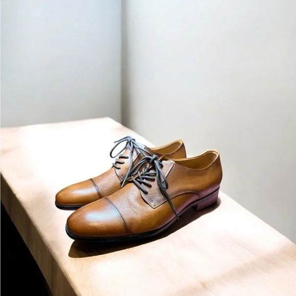Aldo | Shoes | Aldo Mens Leather Cap Toe Oxford Dress Shoes  display picture 1